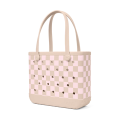 Baby Bogg Bag - Checkered Linen/ Pink Marshmallow