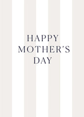 Mother's Day Stripes Greeting Card