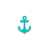 Bogg Bit - Turquoise Anchor