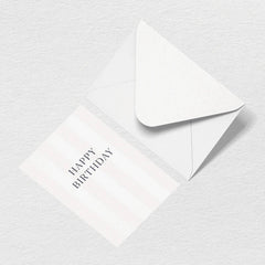 Happy Birthday Stripes Greeting Card