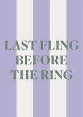 Last Fling Greeting Card
