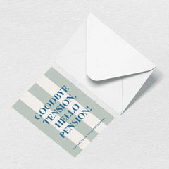 Hello Pension Greeting Card
